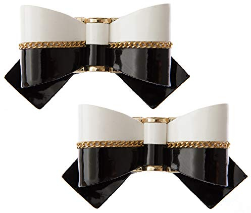 LOVE SHOES clips pour chaussures pompons 2 pièces noir I broche amovible bijoux pour chaussures élégantes I Shoe Charms Smartclip