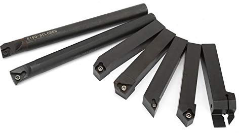 Rotating tool post 7Pcs 16mm Hard Steel Lathe Turning Tool Holder Boring Bar with 7Pcs Wrench knife lathe CNC Tool Holder High rigidity