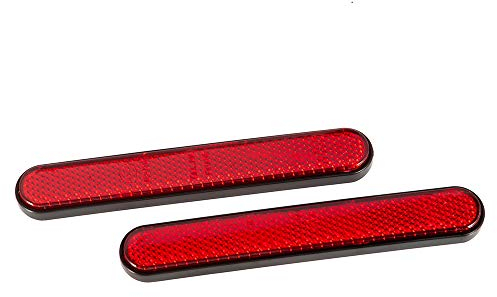 Catarifrangenti Laterali Moto per Forcella Anteriore/Parafango Posteriore per Sportster 1200 Custom XL1200C per Iron 883 XL883N per Forty-Eight XL1200X per Street 500/750 XG500/XG750 (Rosso)