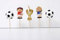 Smiling Faces Birthday Candles for Cake Topper Decoration Design Animals Pirate Football 1 30 40 50 21 Number Candle Easy Use Perfect for Parties Special Occasions – Football
