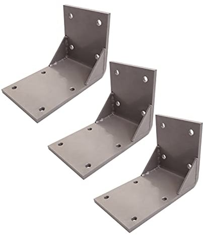 Mendler 3er-Set Deckenadapter für Kassetten-Markise T124, Deckenmontage Halterung Adapter - grau