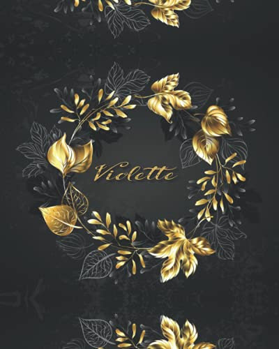 PERSONALIZED VIOLETTE GIFTS: Novelty Name Journal Present For Violette (Lined Notebook - Card Alternative)