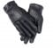 Damen Lederhandschuhe, extra weich und warm, wasserdichte Handschuhe für Damen, Schwarz , M-L
