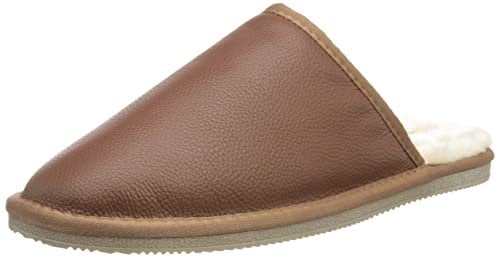 Hush Puppies Male Coady Leather Slipper, Tan, 8