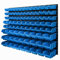 Lagersystem Wandregal 1155 x 780 mm | 91 stck. Box | Stapelboxen Schüttenregal Sichtlagerkästen Extra Starke Wandplatten | Regal Erweiterbar | Werkstattregal Lagerregal Werkstattwandregal Steckregal