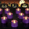 Homemory Purple Tea Lights Candles Battery Operated, 200+Hour Flameless Flickering Fake Electric LED Colored Tealights Candles for Party, Wedding, Halloween, Mardi Gras, Holiday Decor, 12-Pack