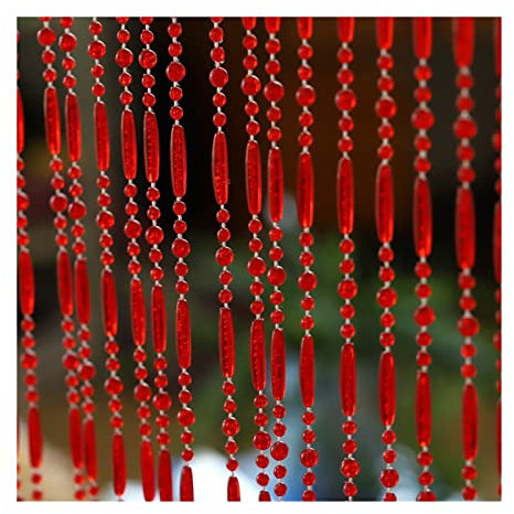 Perlenvorhang Transparent Beads Door Curtain Indoor Home Window Decor Curtain DIY Stage Photography Background Party Decoration (Color : 2, Size : 20 String 100cm)