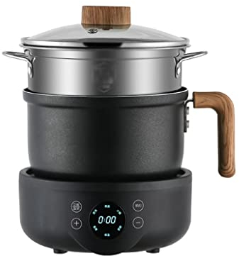 Cuiseurs à Riz électriques Multifonctions Cuisine Poêle à Frire Vapeur Poêle antiadhésive Smart Split Hot Pot électrique (Color : A)
