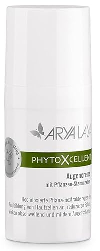 ARYA LAYA PhytoXcellent Augencreme, 15 ml: regenerierend & verjüngend, wirkt abschwellend und reduziert dunkle Augenringe, vegan
