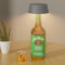 Klighten Led Akku Flaschenlampe Dimmbare Tischleuchte 3000K, IP54 Flaschenlicht aufsatz für Außen/Innen, Tragbare flaschenleuchte Kabellose Touch, für Restaurant/Bar, Dunkelgrau, 5000mAh, 3W