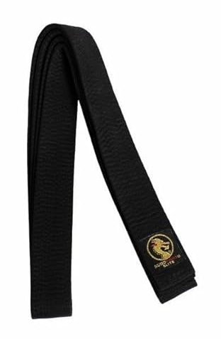 BUDOFIGHT Ceinture de karaté Élite Noire