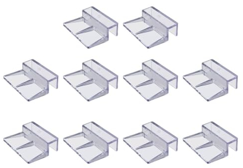 kawehiop 20 Paket/los Acryl Aquarium Clips Einfach Zu Aquarium Abdeckung Klammern Praktische Aquarium Glas Abdeckung Halter