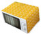 Ciieeo Microwave Oven Hood Yellow Chessboard Pattern 30x90cm Cotton Linen and Decorative Cover