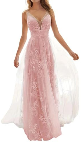 Robe de Mariée Femme Sexy- Robe Demoiselle d'honneur sans Manches,Robe Dentelle Femme Long Taille Haute Dress Chic la Grâce Glamour Impression Mode Robes pour de Mariage Soirée Fete Ceremonie