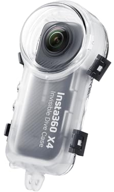 Insta360 Case Subacqueo Invisibile Compatibile con X4, Trasparente