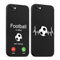 ZhuoFan 2 Stück Handyhülle für iPhone 8/7/iPhone SE 2022/2020 hülle 4,7'', Aesthetic Fußball Muster Design Schwarz Weiche Silikon Stoßfest Kameraschutz Schutzhülle Mädchen Case für iPhone 7, 01