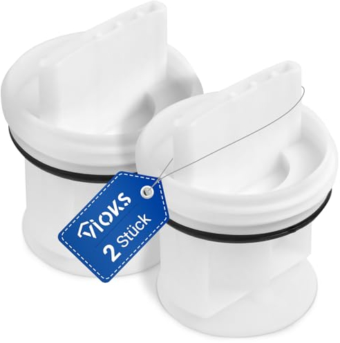 VIOKS 2x Flusensiebeinsatz Ersatz für Bosch Flusensieb Trockner 00647920 00605010 - Flusensieb Waschmaschine Trockner Ablaufpumpe Askoll Avantixx Logixx Maxx VarioPerfect iQ100 iQ300 iQ500 iQ700