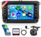 4G+64G Wireless Carplay Android 13 Autoradio für VW Golf 5 6 Passat Polo Tiguan Touran Caddy Skoda SEAT 7 Zoll Autoradio Android Auto GPS Navi WiFi Mirror Link Bluetooth FM/RDS/EQ/SWC Rückfahrkamera