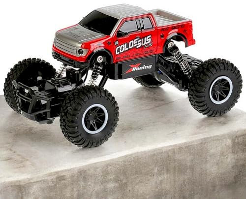RC Ferngesteuerter Off-Road Monster-Truck mit Fernsteuerung und Akku, Crawler, Truggy, Gelände Fahrzeug im Modell Maßstab 1:20, RTR Auto für Kinder in Jungen Jahren und Erwachsene, Buggy Modellbau