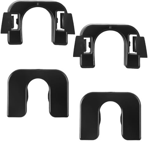 2 Sätze Hutablage Clip Kompatibel mit Ford Fiesta Mk7 Mk8 Kofferraumabdeckung Halterung für Focus B-Max C-Max Hutablage Clip Hochwertiges Material, Einfach Zu Installieren und Stabil (Schwarz)
