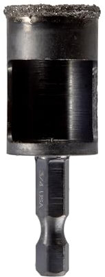 Spyder Mèche de scie cloche à bord diamant de 1,9 cm, arbre hexagonal à connexion rapide de 6,35 mm, pour verre, carrelage, marbre, granit, panneaux de ciment, maçonnerie et plus (600852)