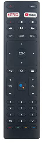 VINABTY Télécommande Vocale Remplacée Convient pour Continental Edison TV CELED43SA220B7 MUDV4362Y-68860-T2 CEQLED43SA21B7 CEQLED55SABFB7 CEQLED43SA21V2B7 CEQLED50SA20B7 TCSAND43UHDPR03