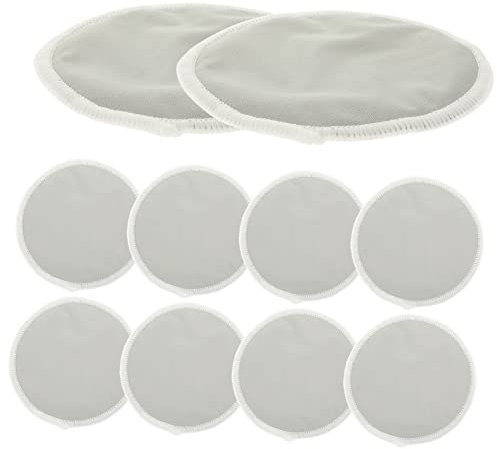 ADOCARN 10pezzi Coppette Assorbilatte Riutilizzabili Lavabili e Traspiranti Sicure e Morbide Per Allattamento