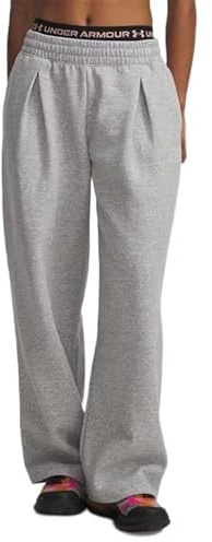 Under Armour Rival Fleece Script Pt - Mod Gray Light Heather/White - XXL