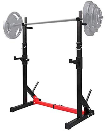 KHYTEBV Langhantelständer, Verstellbarer Squat Rack Ständer, Dip-Station, Hantelbank, Heim-Fitnessstudio, verstellbare Hantel-Fitnessgeräte