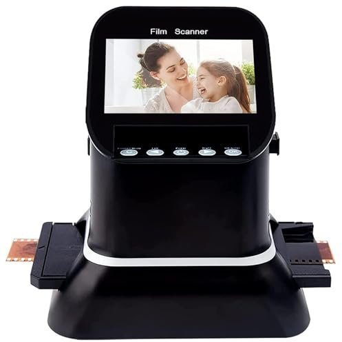 Digital Film Scanner for 120 Film, Converts 35mm, 135, 126, 127 Negatives and Slides to JPEG, 1080P LCD Screen for High Resolution Scanning