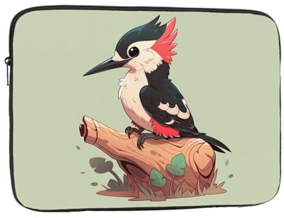 WHJSHOP Cartoon Anime Woodpecker Pattern Laptop Case - Shockproof Portable Laptop Sleeve Bag for Men and Women Business Travel, School, and Office Use