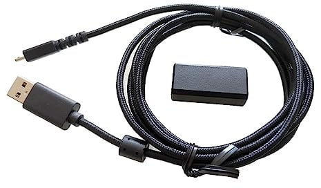 Dcfbkl Ladekabel USB-Adapter mit geflochtener Nylonschnur für G502 Gaming-Kabel