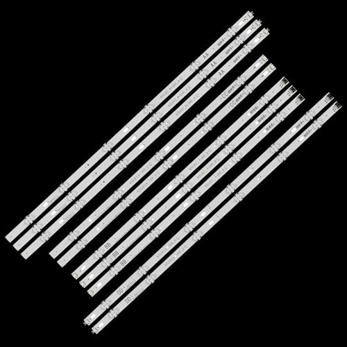 HCGX 10-Piece LED Backlight Strip Kit for 60-inch TV, Replacement for 60UJ6300-UA 60UJ6050-UA 60UJ634V 60UJ6500, 1080mm Length, 11 LEDs, 3V
