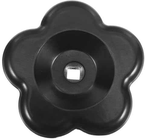 GALPADA Poignée de Robinet en Bakélite Noire, Forme Fleur et Papillon, Tige Carrée, Remplacement Facile pour Robinet Extérieur et Usage Résidentiel ou Commercial