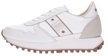 Blauer Millen Sneakers aus Leder, White Cream, 40 EU