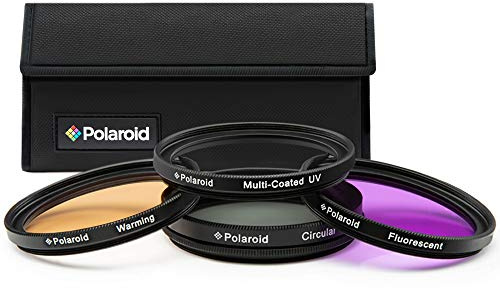 Polaroid Optics juego de filtros de 77 mm de 4 piezas (UV, CPL, FLD, WARMING)