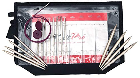 KnitPro 10613 Nadelspitzen Set Nova Metal Deluxe, Metall, Silber