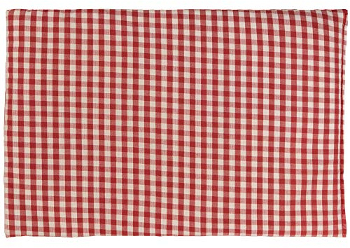 Kirschkernkissen 30 x 20 cm, Bio Stoff rot-weiß - Als Wärmekissen & Kältekissen - Körnerkissen für Mikrowelle und Backofen - 30x20cm
