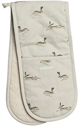 Sophie Allport - Hare Double Oven Gloves, Heat Resistant, Thermal Layer, Kitchen Accessories