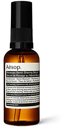 Aesop Moroccan Neroli Shaving Serum | Razor Bump Treatment | Calms and Softens Skin | Maximum Slip For Razor-Close Shave | 60 mL / 2 oz