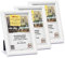 3-B Bilderrahmen GERA - 3-Pack - Weiß - 9x13 cm - Holzrahmen, Fotorahmen, Portraitrahmen mit Acrylglas