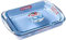 Pyrex Classic 2 Piece Rectangular Glass Baking Roasting Bake Roaster Dish Set