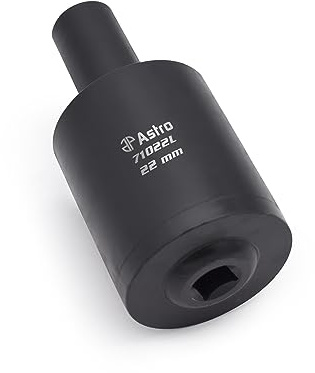 Astro Tools 71022L 22mm (7/8) Lug Nut Drum Socket - Impact Torque Multiplying Thin Wall Socket