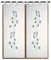 CASAbella Coppia di Tendine Ricamate Tenda arredo Finestra 2 Pannelli MOD. Malvina