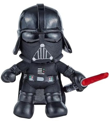 Disney Star Wars GXB31 - Darth Vader Plüschfigur (ca. 19 cm) mit aufleuchtendem Lichtschwert, weich, zum Sammeln für Filmfans und Kinder ab 3 Jahren