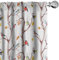 ABAKUHAUS Herbst Vorhänge, Gardinen, Vögel auf einem Baum Art Design, Fensterbehandlungen für Wohnzimmer Schlafzimmer Dekor, 2 Stück 75 cm b x 175 cm h, Dunkler Pfirsich und Multicolor