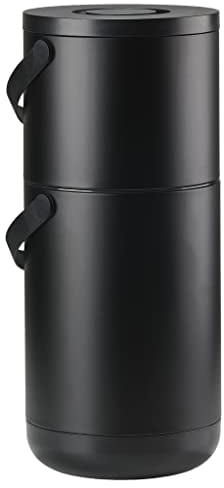 Zone Circular Mülleimer, Durchm. 31,5 x 65,5 cm - 22+12 Liter, Black