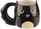 Caribou Living Black Cat Mug 3D Ceramic Novelty Cute Mug Cup 400ml for Hot Drinks, Tea, Coffee, Hot Chocolate