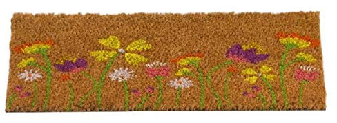 Marco Paul Decoir Door Mat Door Mats Natural Look Slip Resistant Safe Anti-Slip Indoor Outdoor Use Durable Entrance Hallway Easy Clean Home Doormat Rug Front Door (Floral Insert)
