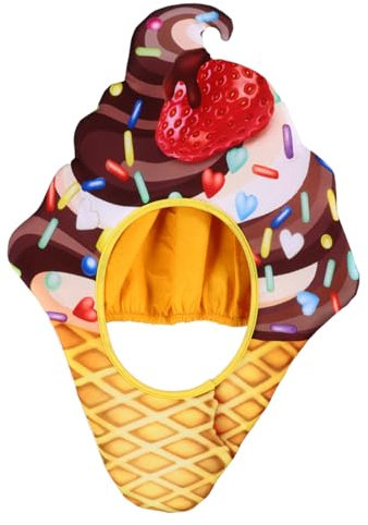jojofuny 1stück Eiscreme Hut Cosplay Lustiger Food Party Hut Für Kostümpartys Wiederverwendbar Und Langlebig Für Festlichkeiten Fotoshootings Und Paraden Sorgt Für Einen Niedlichen